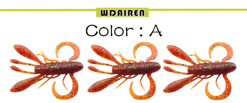 WDAIREN 8 шт./лот, искусственная приманка с солевым вкусом, 8 см, 8,2 г