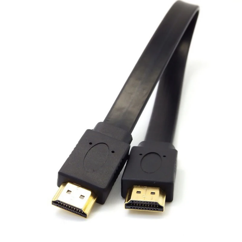 1 шт. Высокое качество 30 см Full HD короткий кабель HDMI Поддержка 3D штекер плоский Шнур