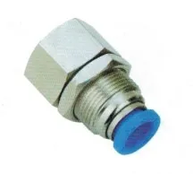 

Air Bulkhead Female Couple OD6MM 1/8''BSPT connector SNS Pneumatic Components one touch quick pneumatic push in fitting SPMF6-01