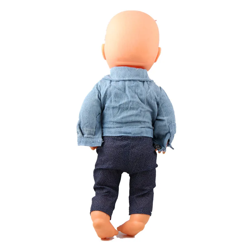 13 дюймов Одежда для кукол 35 см Nenuco Ropa Accesorios Nenuco 35 см детская кукла джинсовое пальто Топы с джинсовыми штанами Nenuco Кукла наряд