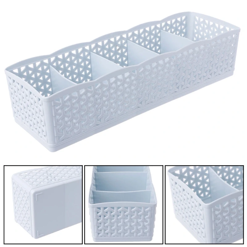 جديدة داخلية الصدرية الجوارب درج منظم التجميل مقسم مرتب 5 خلايا