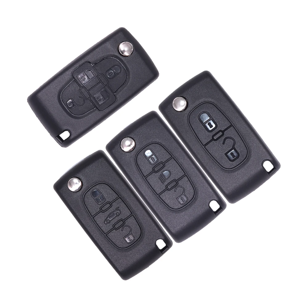 

2 3 4 Buttons Car Remote Flip Key Shell for Peugeot 207 307 307S 308 407 607 807 for Citroen C2 C3 C4 C5 C6 C8 Xsara