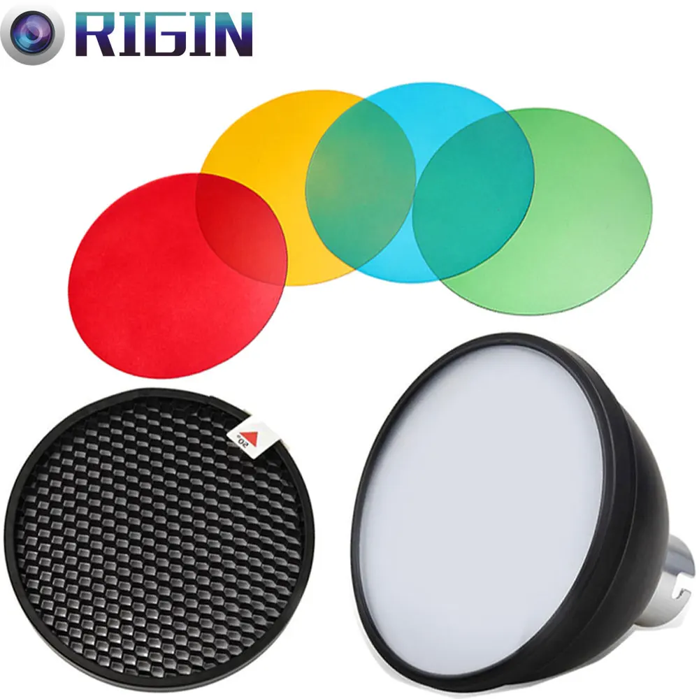 Godox--WITSTRO-AD-Series-Accessories-AD-S2-Reflector-Standard-Cover+AD-S11 Color Filter Kit-For-AD180-AD360-AD360II-AD200-(24)