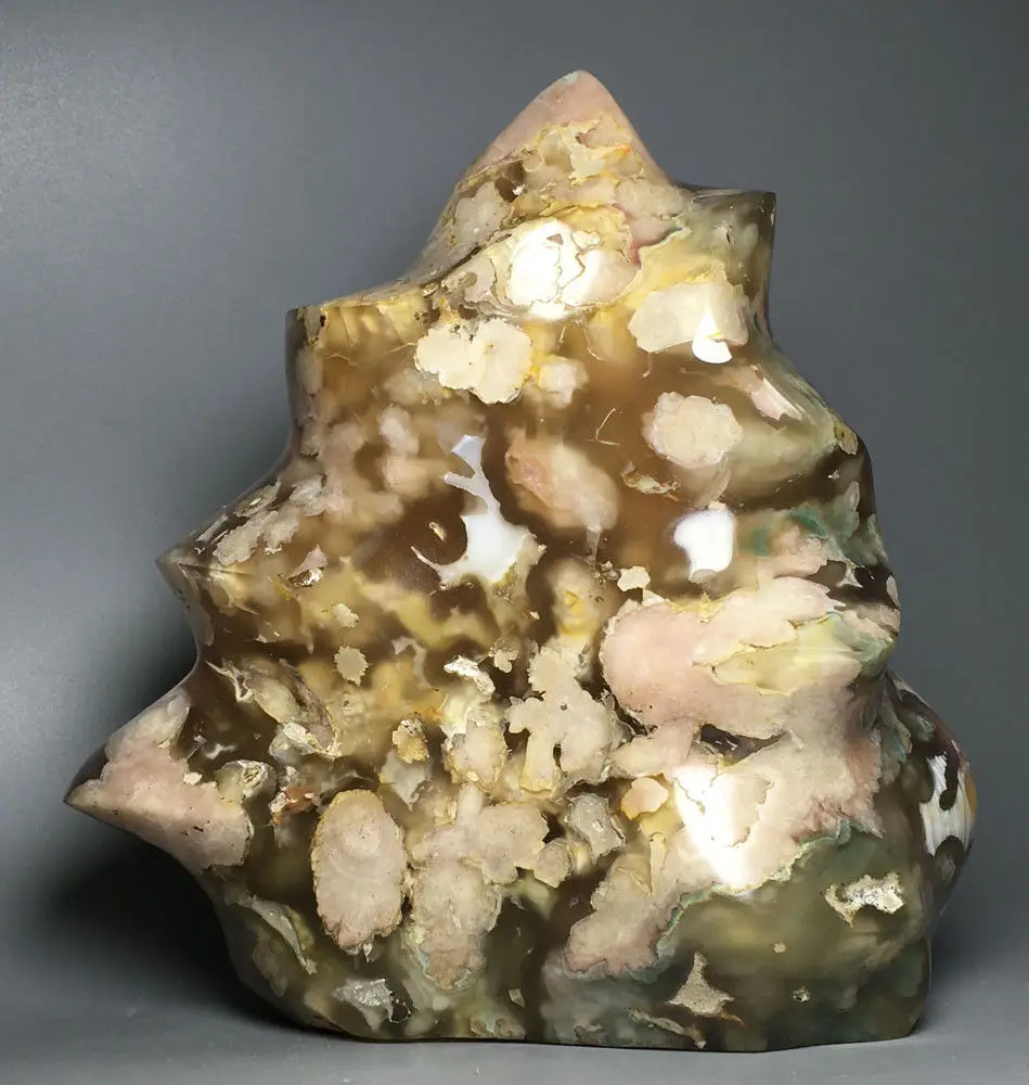 

1826g Cherry Blossom Flame profile! NATURAL Flame Profile QUARTZ CRYSTAL stones Mineral specimen