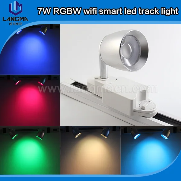 Langma Tracking Spotlight Rgbw 7w Multi Color 60 Degree Beam Langma Tracking Spotlight Rgbw 7w Multi Color 60 Degree Beam