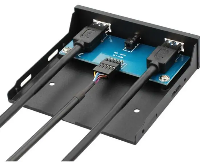 LBSC USB3.0 20Pin USB3.0 * 2 + الصوت سماعة واجهة كمبيوتر مكتبي قرص مرن لوحة