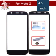 10pcs/lot Super Quality For Motorola Moto G XT1032 XT1033 G1 Touch Screen Front Outer Glass Panel Lens NO LCD Display Digitizer