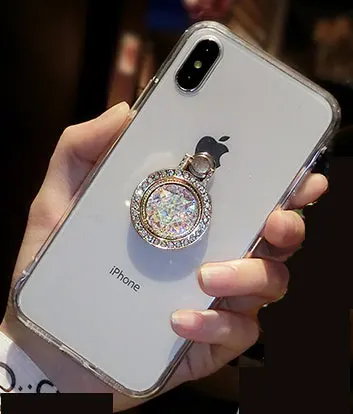 Вращающийся на 360 градусов Алмазный Лук Мишка со стразами палец кольцо держатель смартфон настольная подставка для Iphone X XS Max/samsung/Xiaomi/huawei