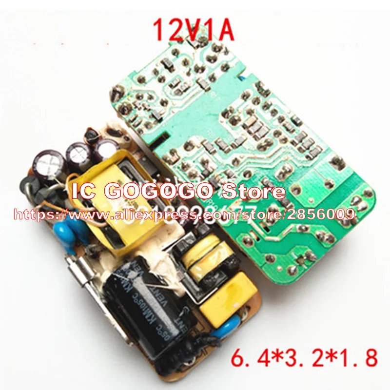 

AC-DC 12V 1A Switching Power Supply Module Voltage Regulator Switch Circuit Bare Board SMPS Monitor LED Light 1000MA 220V 110V
