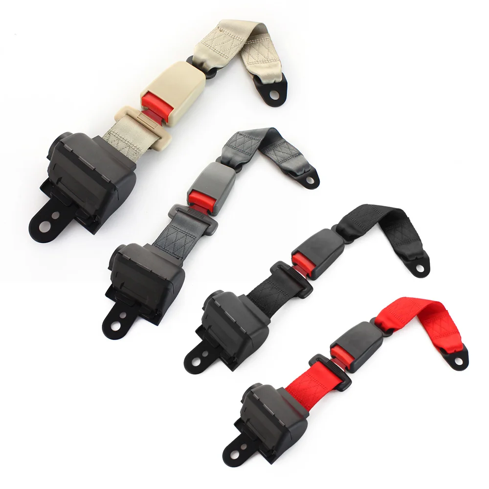 Universal 2 Point Seat Belt Adjustable Polyester Fabric Car Vehicle