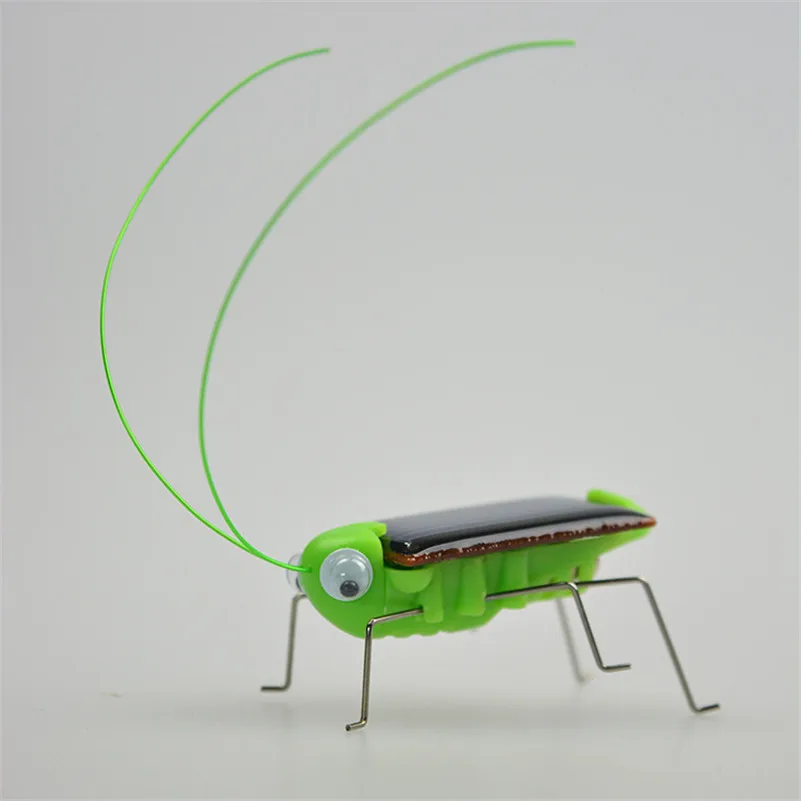 

Mini Kit Novelty Kid Solar Energy Powered Spider Cockroach Power Robot Bug Grasshopper Early Educational Gadget Toy For Children