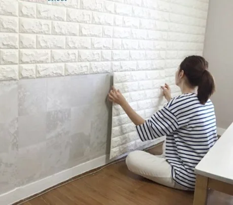 

70x77cm DIY Self Adhesive 3D Wall Stickers Bedroom Decor Foam Brick Decor Wallpaper Wall Decor Living Wall Sticker For Kids Room