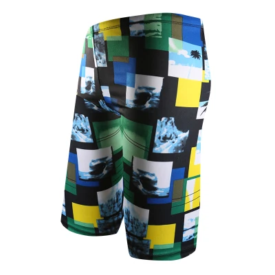 

Summer Beach Swimwear Mens Swimming Trunks Beach Board Long Men's Swimsuit Print Boxer Briefs Beach Short Pants