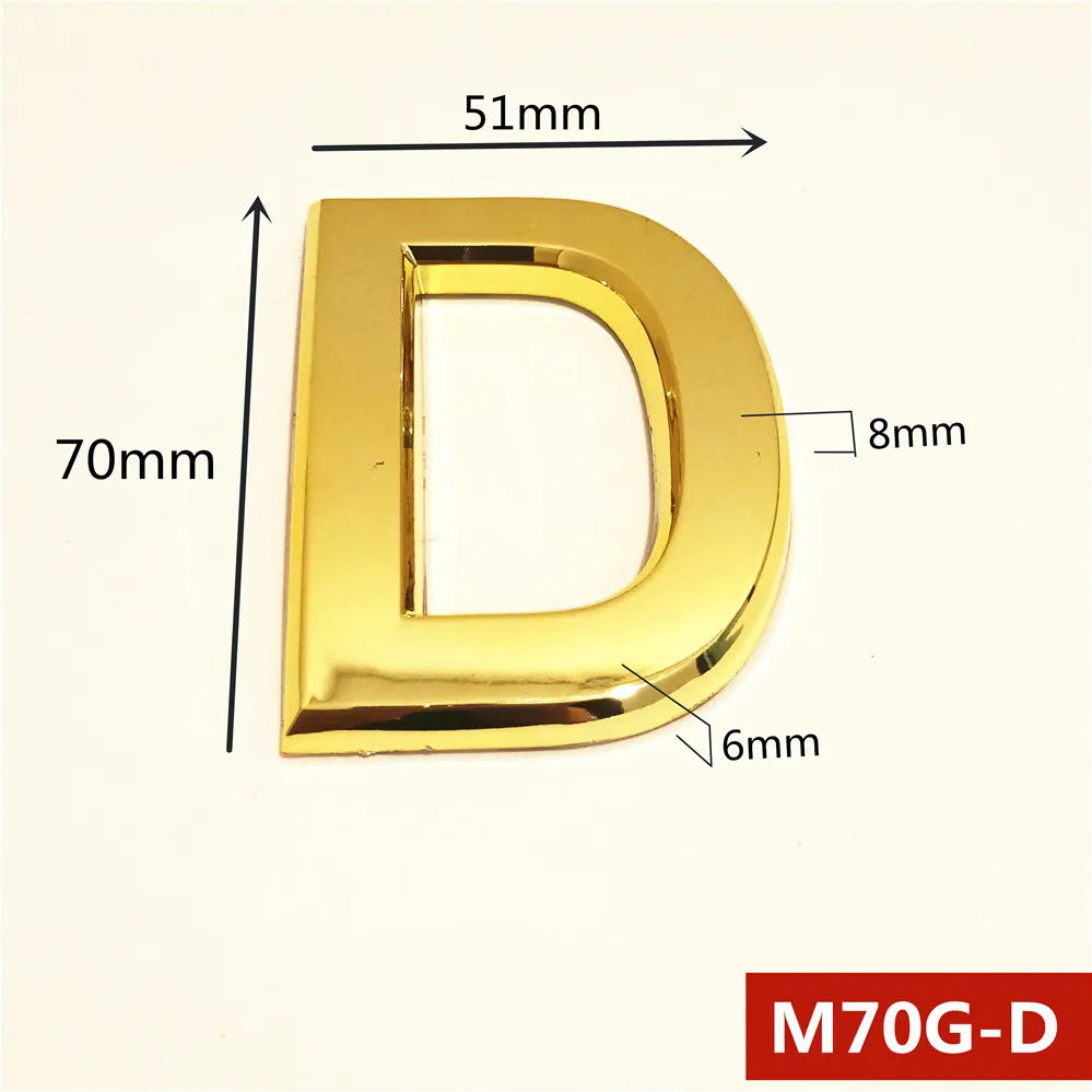 70 мм 0123456789 Современная Золотая табличка номер дом отель дверь адрес стикер с цифрами табличка знак ABS пластик