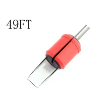 49F) 20 шт 30 мм Одноразовые трубочки плоские/Magnum красные мягкие силиконовые Татуировки Ручка прозрачные пластиковые трубки точный комбо