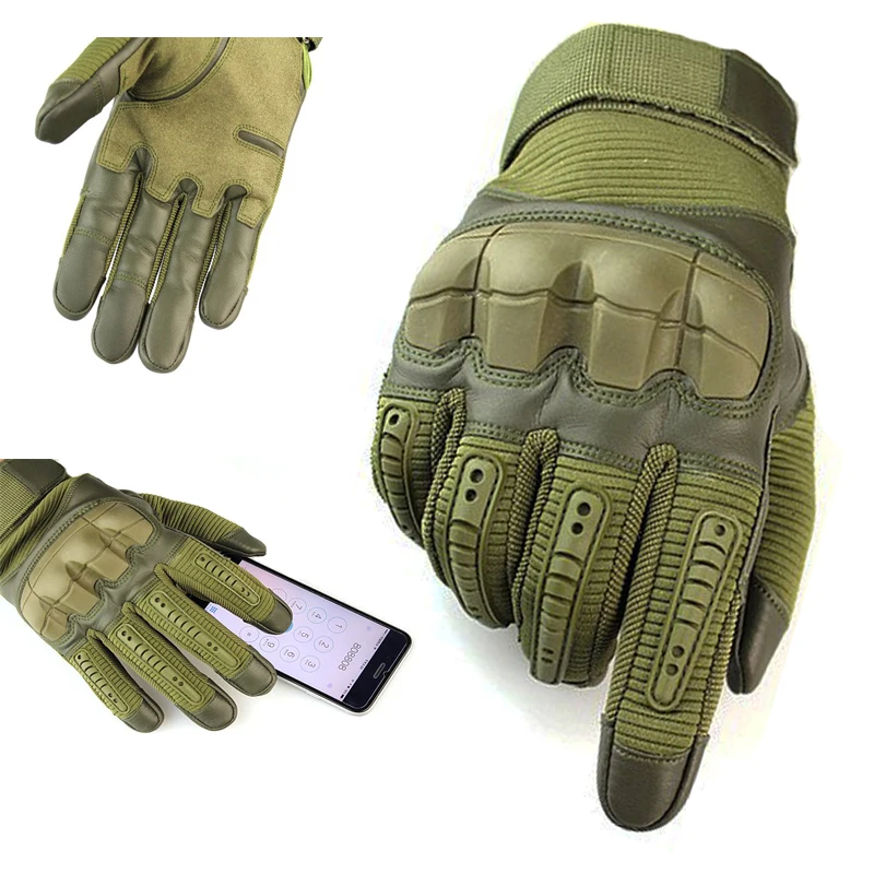 

Tactical Gloves Full Finger Outdoor Sports Hiking Camping Cycling Men's Gloves Military Armor Protection Shell Gloves 3 Colors