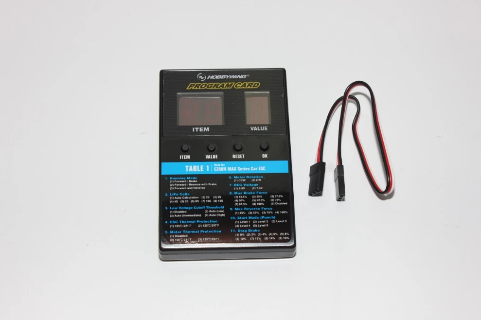 

F18069 RC Car Program Card LED Program Box PC2C For XERUN and Series Car Brushless ESC