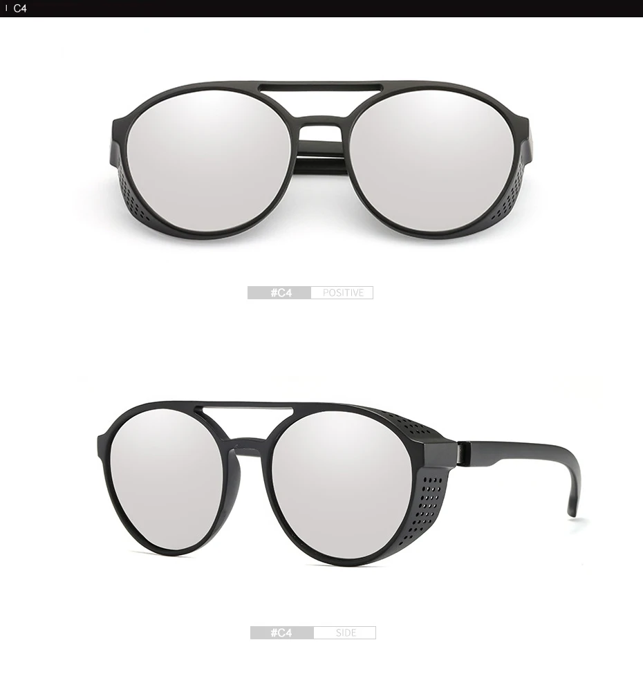 Солнцезащитные очки для мужчин Ретро Хиппи очки круглые стимпанк Солнцезащитные очки Oculos Redondo винтажные модные трендовые продукты оттенки