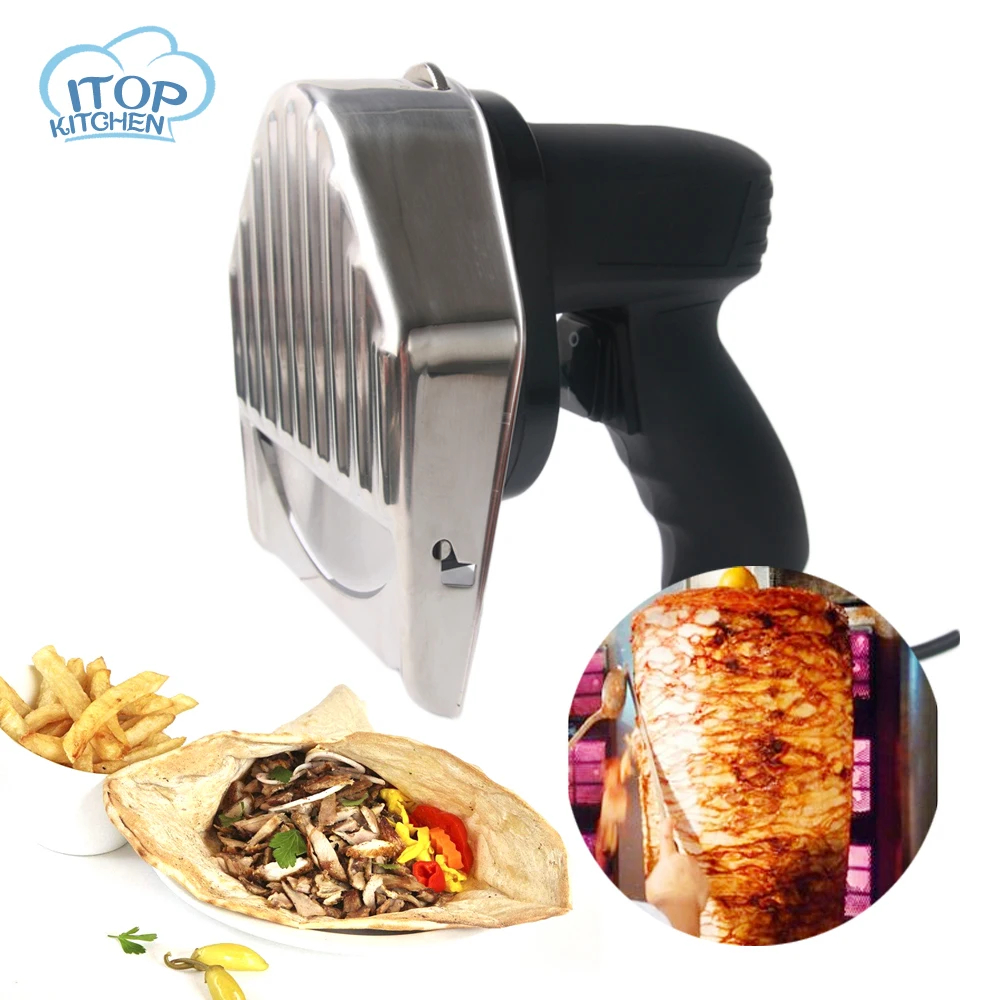 

220V/240V Electric Shawarma Doner Kebab Knife,Kebab Slicer,Gyros Knife/Gyro Cutter +2 Blades