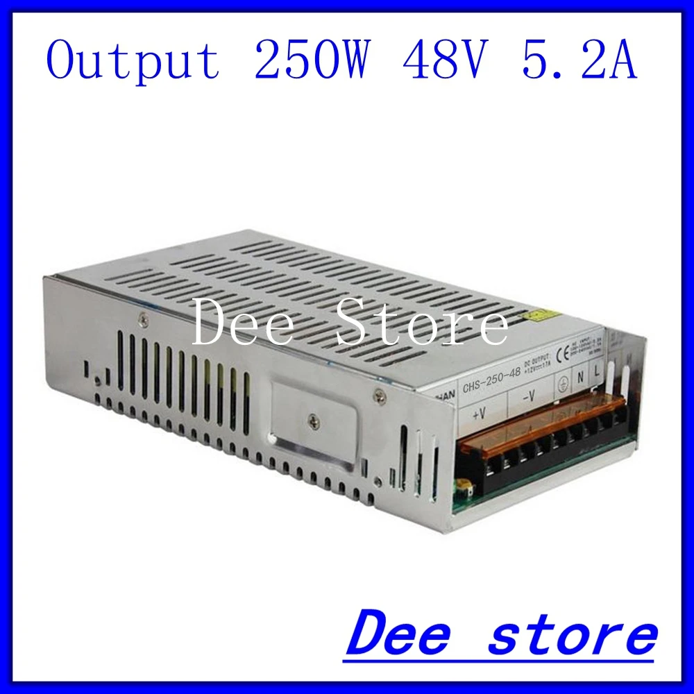 250W 48V 5.2A Single Output Adjustable Switching power supply unit for LED Strip light Universal AC-DC Converter цена 250W 48V 5.2A Single Output Adjustable Switching power supply unit for LED Strip light Universal AC-DC Converter цены онлайн