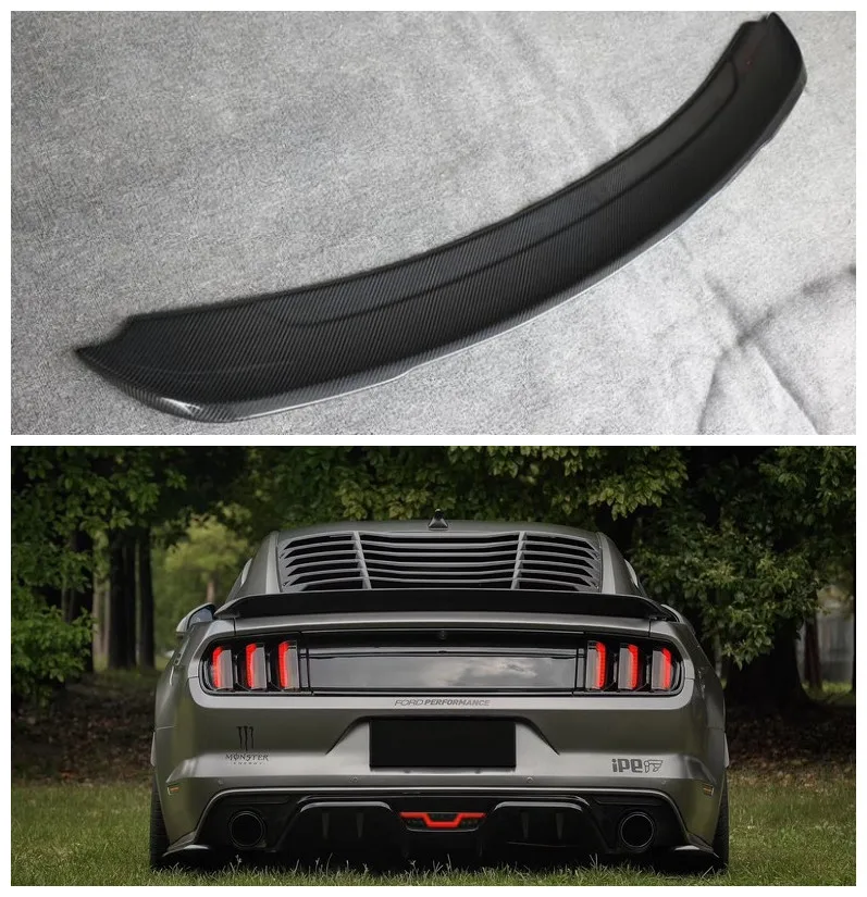 Для Ford Mustang 2014.2015.2016.2017 спойлер из углеродного волокна крыло Спойлеры высокое