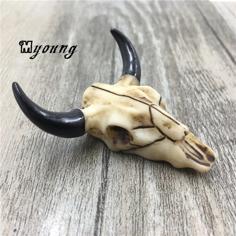 12x23mm (C) Longhorn Charm .925 Sterling Silver