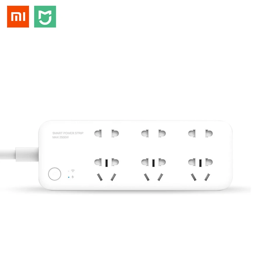 

Original Xiaomi Mijia WiFi Smart Home Power Strip 6 Ports Wireless Remote Power Control with APP Control with Timing Switch