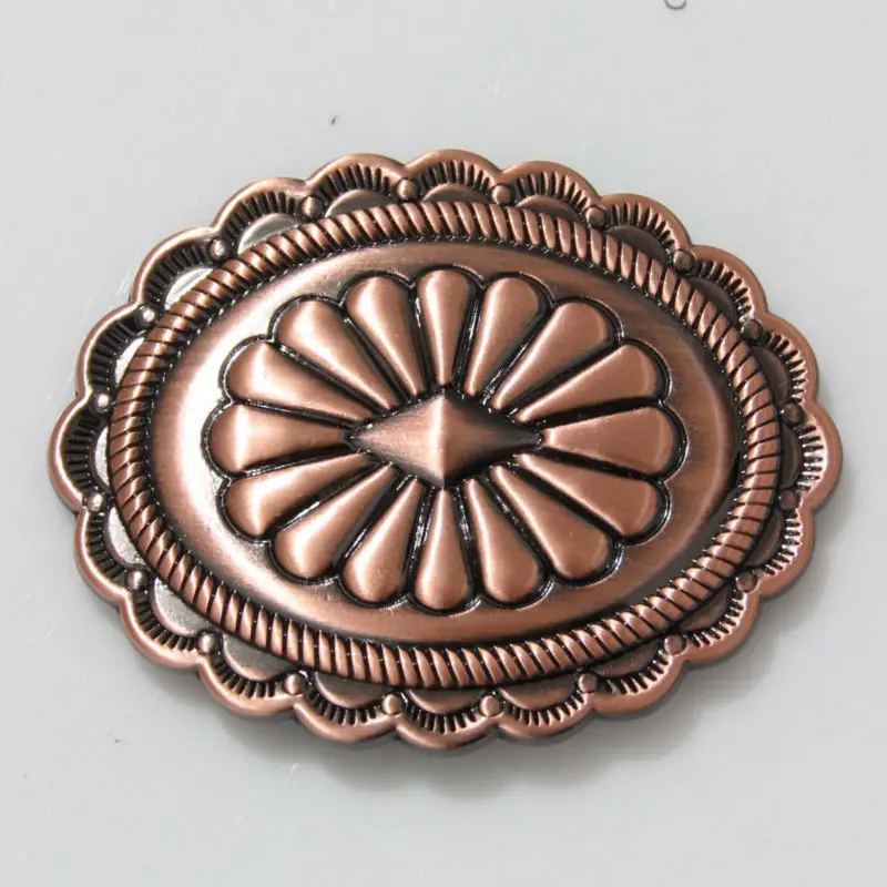 (KBO04) Wholesale 50pc 2'' Southwestern Oval Concho Saddle Tack Belt