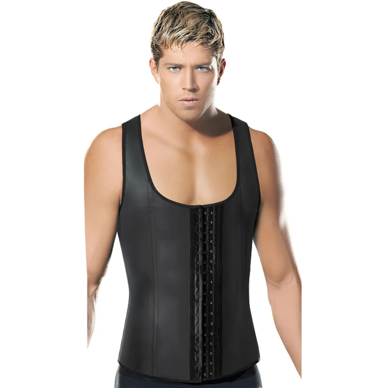 Латекс талии тренер корсет Для мужчин для похудения Bodyshaper Fajas Para Hombre Для мужчин пояс новый ультра пот Реверсивный Неопрен Жилет