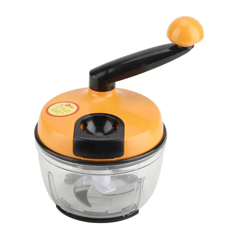 1.5L Portable Manual Meat Mincer Grinder Fruit Fast Chopper Kitchen