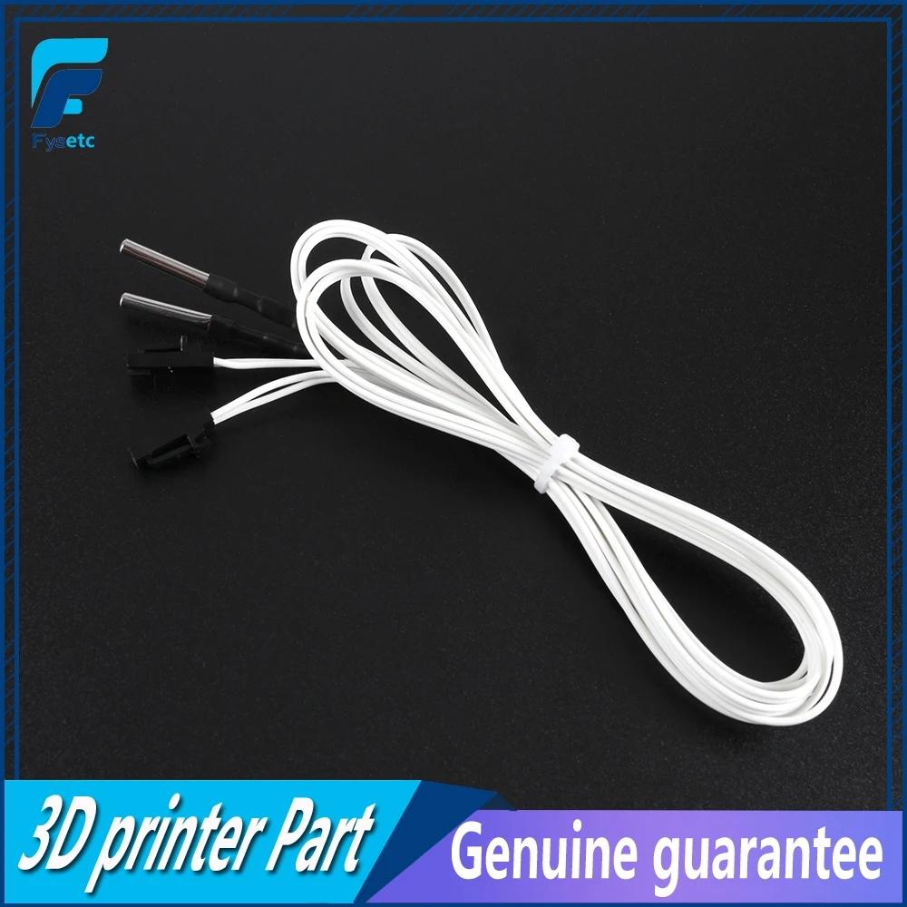 Impressora Sensor de Temperatura Ht-ntc100k l 1m para 350 Graus para Prusa i3 Mk2s Mk3 Mk3s Hotend Extrusora Pcs 3d - Imagem 2