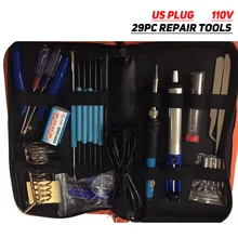 60 Вт Регулируемый Температура Электрический паяльник плоскогубцы гладить сварки инструмент