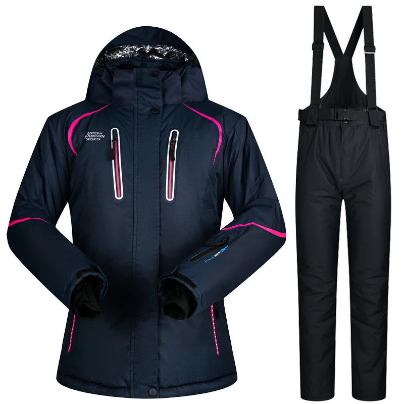 سترة تزلج النساء 2018 الشتاء جودة عالية يندبروف ماء تنفس بدلة تزلج النساء الحرارية على الجليد الثلوج سترة و بانت سترة تزلج النساء 2018 الشتاء جودة عالية يندبروف ماء تنفس بدلة تزلج النساء الحرارية على الجليد الثلوج سترة و بانت