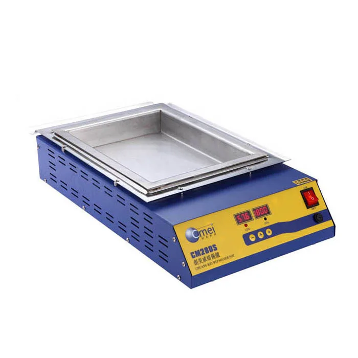

FREE SHIPPING CM-280S Lead-free Double digital Solder Pot Soldering Soldering Desoldering Bath 280*200*45mm 21.2KG 2000W