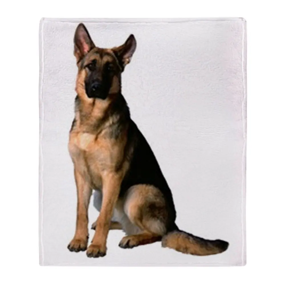 German Shepherd Soft Fleece Throw Blanket Soft Flannel Blanketin Blankets from Home & Garden on