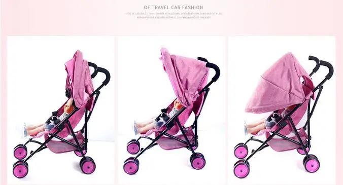 Children's Toy Doll Stroller Play Pretend Toy Children's toy cart girl play house toy trolley Birthday Gifts Brinquedos Juguetes