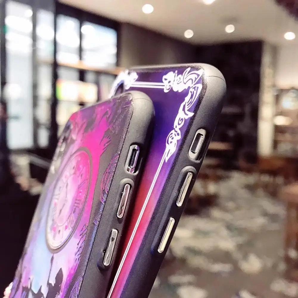 10 шт./партия Алиса Часы страна чудес для iPhone11Pro Max Xsmax XR 8P 6s 7plus Dreamy чехол для телефона ТПУ задняя крышка защитная оболочка