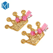 Заколки для волос MISM для маленьких девочек, аксессуары для волос, корона, заколки для волос, металлические детские блестящие тиары, заколки для волос, аксессуары для волос