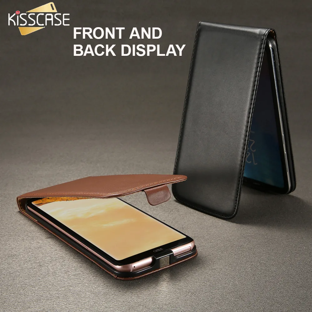 

KISSCASE Leather Case For Samsung Galaxy S8 S7 S6 Edge Coque Flip Bumper Cases For Samsung Galaxy S5 S3 S4 Note9 Mini Covers