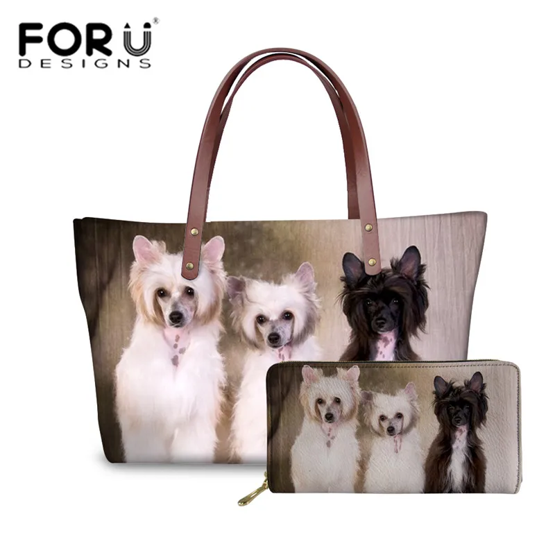 Сумочки FORUDESIGNS с китайским хохлатым узором женские сумки на плечо 3D принтом