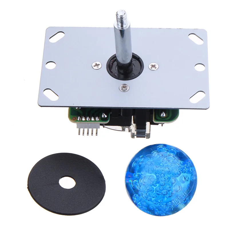 2 jugadores juegos de Joystick de Arcade DIY con 2 teclado de retardo cero + 16 botones de empuje LED + 16 microinterruptor + cables Joystick Arcade conjunto