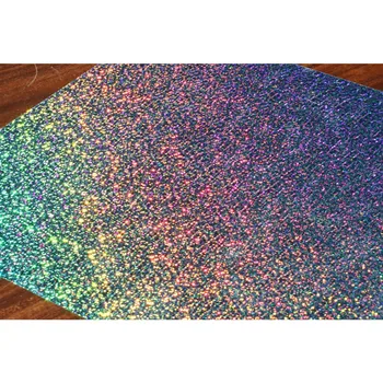 

20"x78.7"/50x200cm Sky Blue Holographic Laser Heat Transfer Vinyl Iron-on Sheets Clothing HTV Cutting Plotter DIY T-shirt