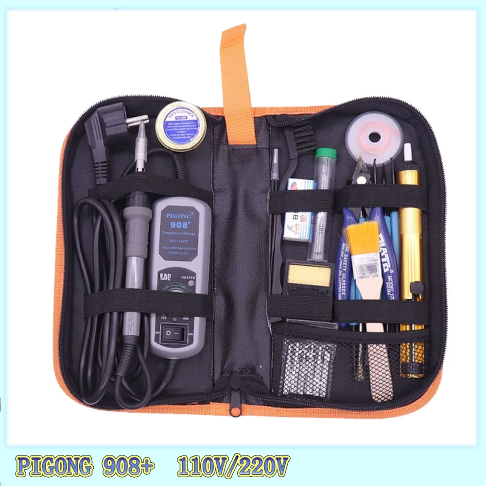 

YIHUA-908 + 60w electric iron soldering station thermostat portable soldering iron station