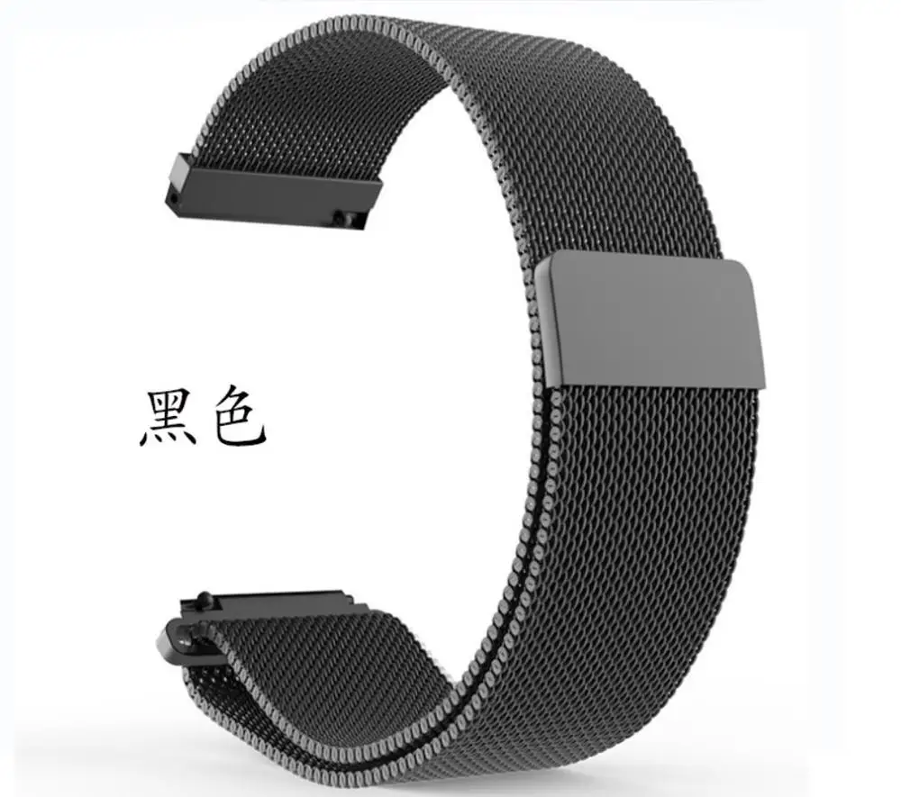 Браслет из нержавеющей стали B5 металлический ремешок для huawei B3 B2 Talkband band 15 мм 16 мм 18 мм - Цвет ремешка: black