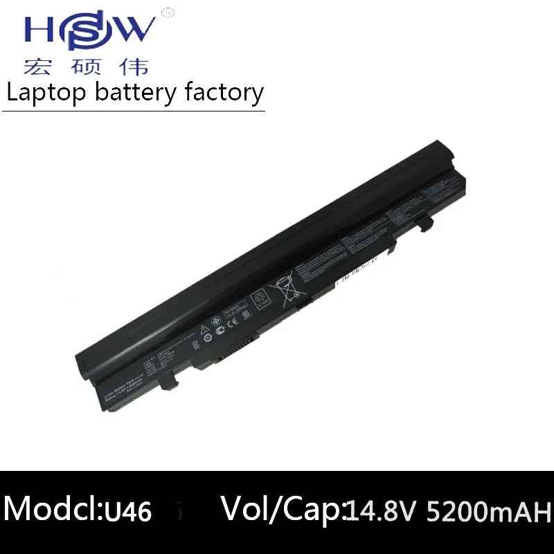 

HSW Quality Laptop Battery for ASUS U46 U46E U46J U46S U46SV U56 U56S laptop battery U56J U56SV A42-U46 A32-U46 A41-U46 battery