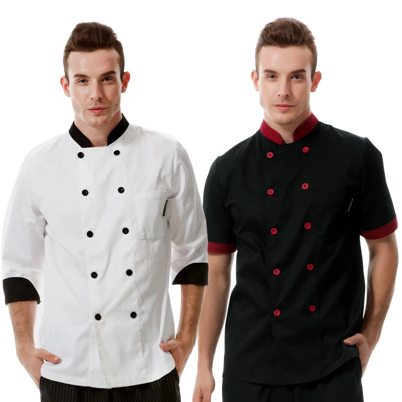 Chef Apron Summer Hotel Restaurant Kitchen Men Chef Uniform For Work Clothes Apron Waiter Overalls delantal