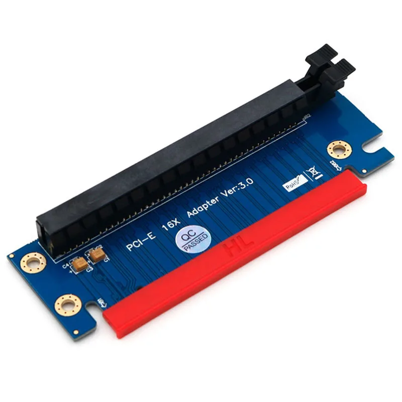 PCI Express 16x Riser Card PCIe видеокарта pci-e рулевая карта 90 градусов под прямым углом Riser Adapter card для хоста 1U 2U