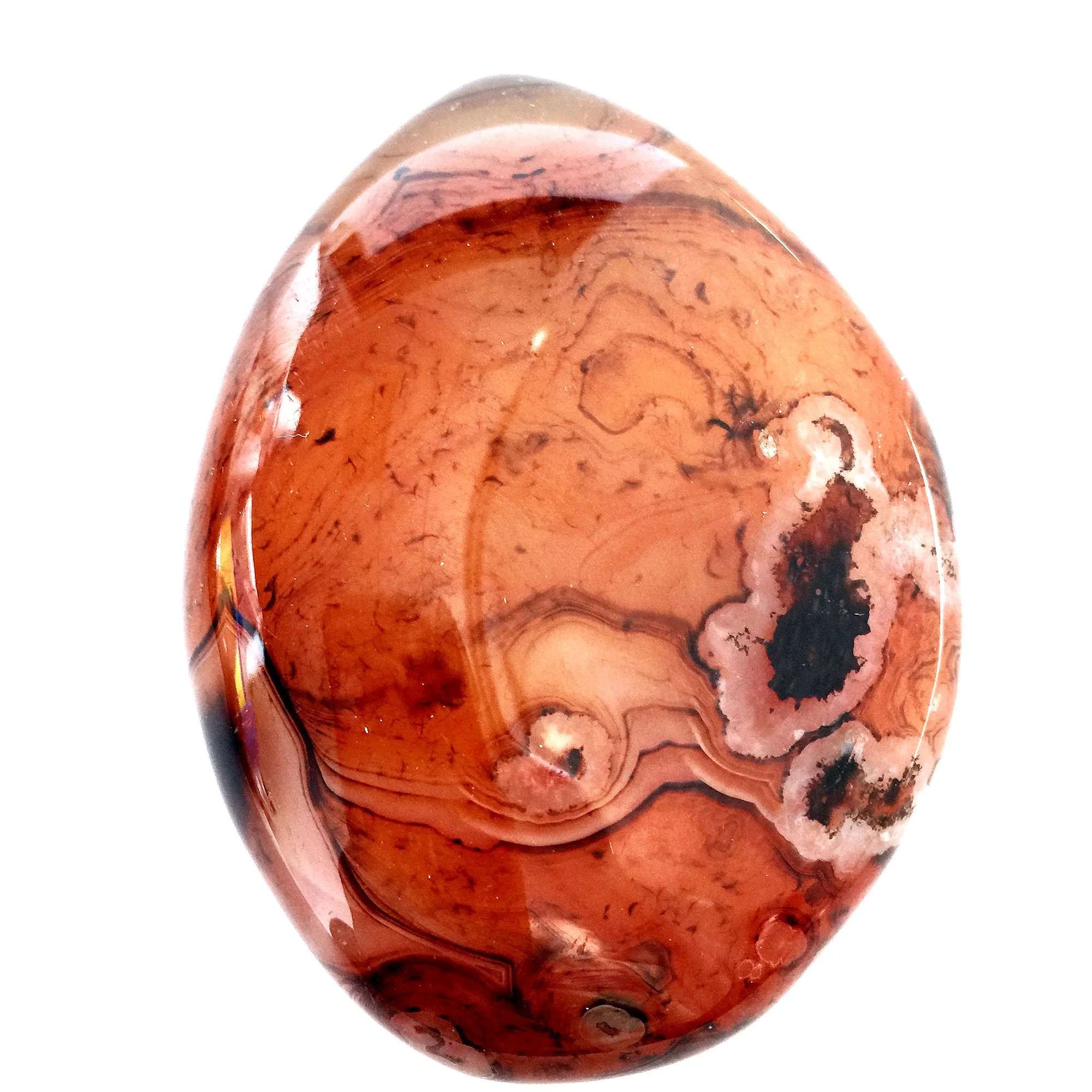

Anniversary Promotion Crystal 90-100g Natural Healing Agate Stone Pocket Gift