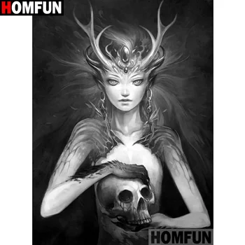 

HOMFUN Full Square/Round Drill 5D DIY Diamond Painting "Cartoon beauty" Embroidery Cross Stitch 5D Home Decor Gift A14302