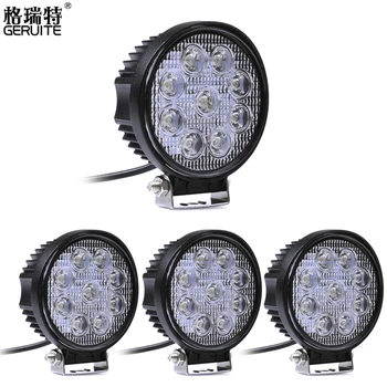 

4pcs 27W LED Work Light for Car/Truck IP67 9pcs*3W Spotlight 12V-24V DC Car Daytime Running Lamp Headlight,AU Warehouse